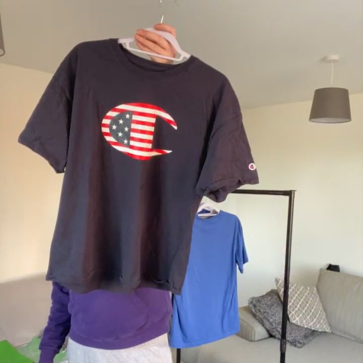 Champion Extra Large Champion American Flag Logo Graphic Vinyl Tee product image