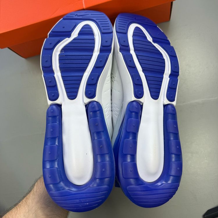 Nike Air Max 270 Size UK 11 White Racer Blue Kentucky Men's Trainers DH0268-100 image 8