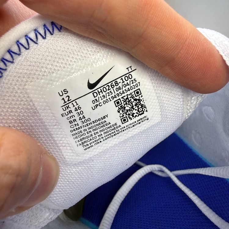Nike Air Max 270 Size UK 11 White Racer Blue Kentucky Men's Trainers DH0268-100 image 4