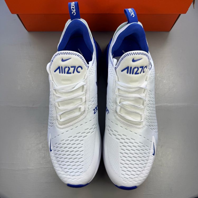 Nike Air Max 270 Size UK 11 White Racer Blue Kentucky Men's Trainers DH0268-100 image 2