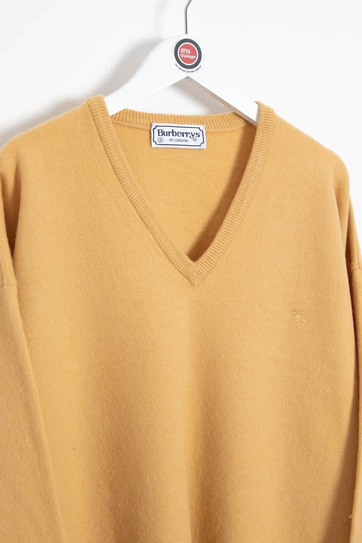 Burberry V Neck Wool Jumper (L) obraz 3