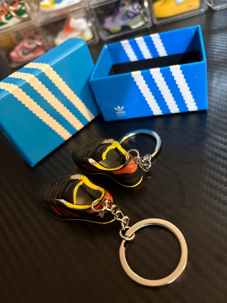 Adidas Mini Sneaker Keychains including pair and box image 2