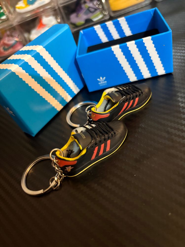 Adidas Mini Sneaker Keychains including pair and box image 1