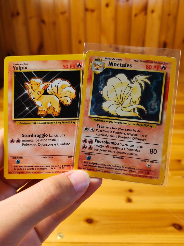 Vulpix And Ninetales Base set Pokémon Cards image 1