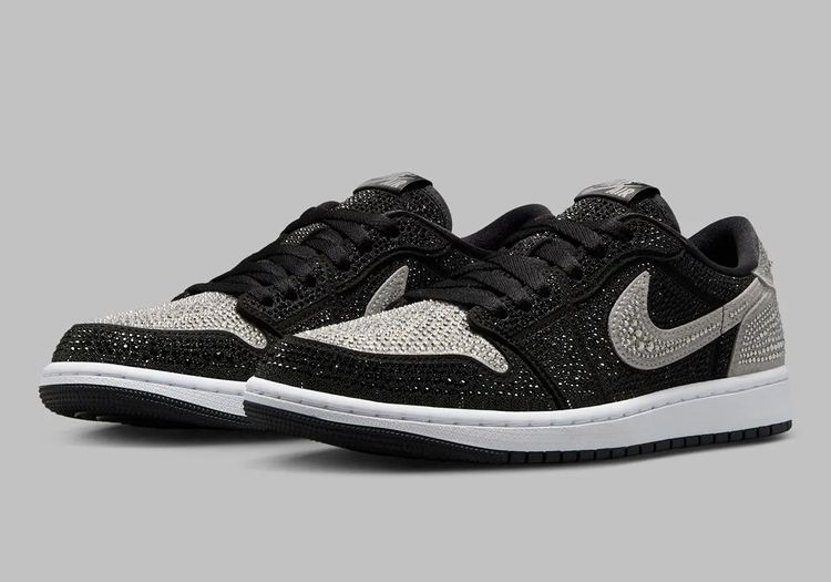Jordan 1 low Swarovski Stealth HM9208-001