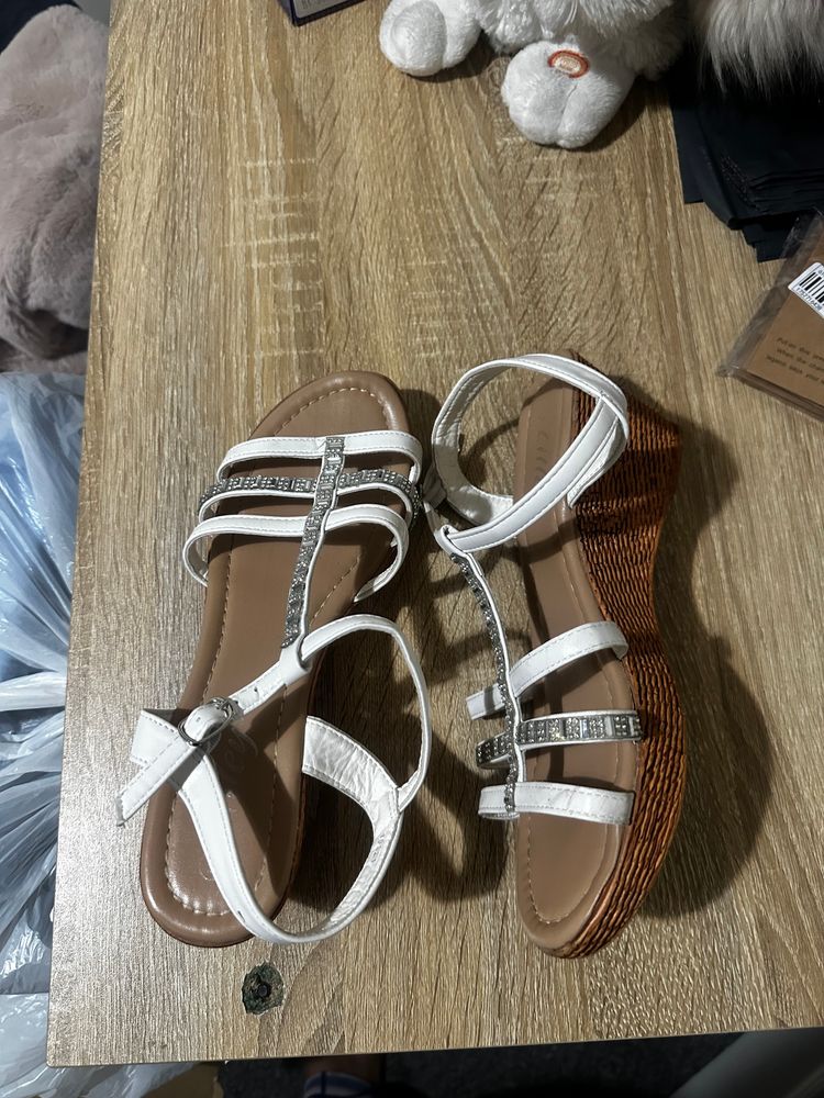 White Strappy Sandals