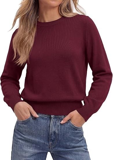Burgundy Long Sleeve Sweater 4