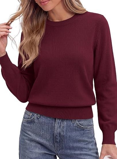 Burgundy Long Sleeve Sweater 3