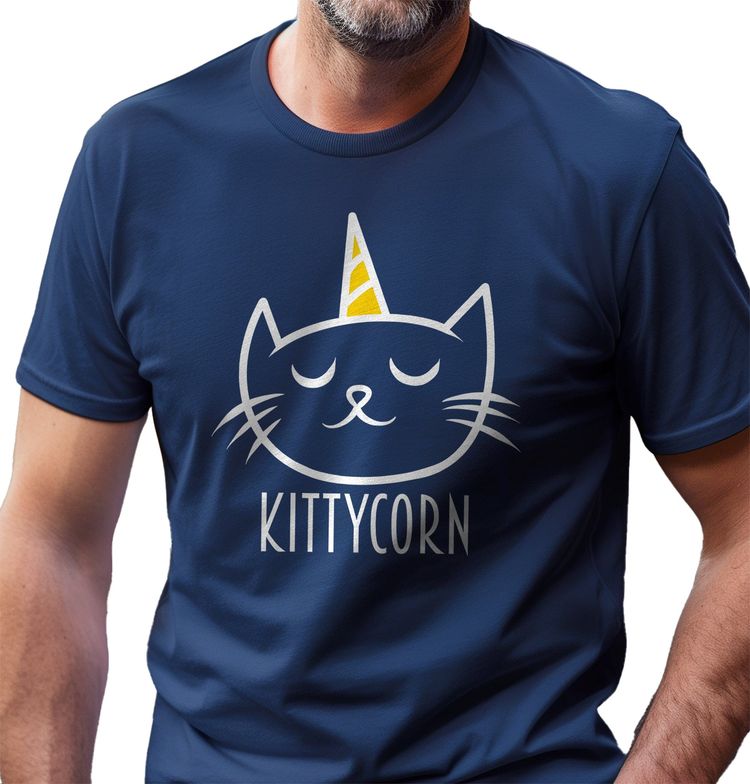 Kittycorn for Black T-shirt - image 2