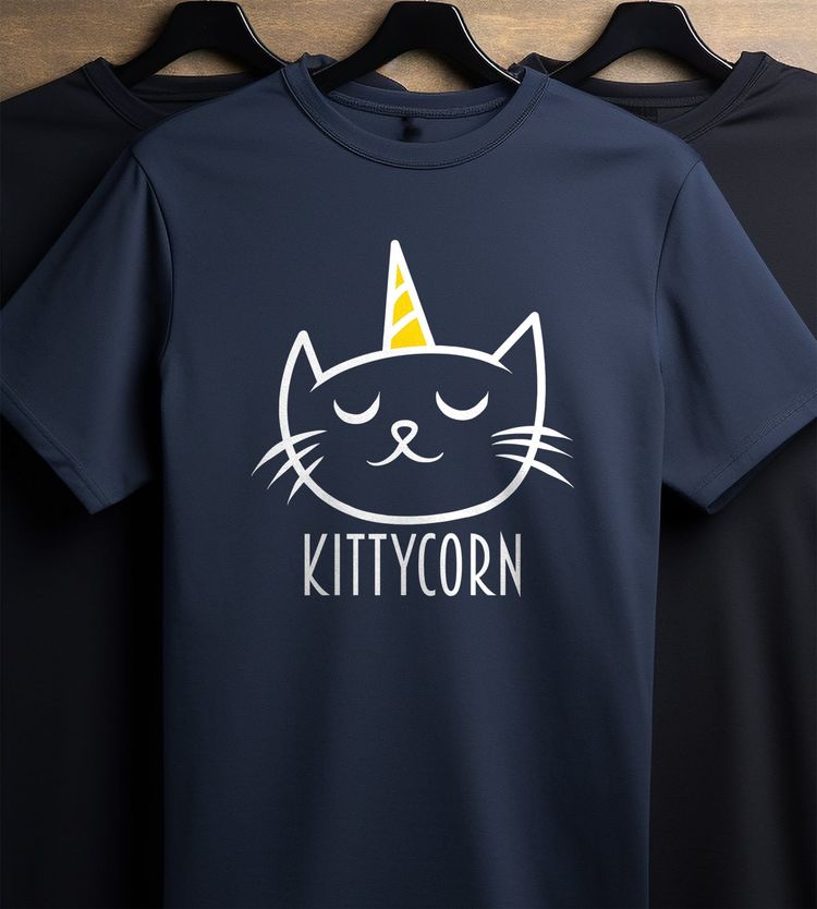 Kittycorn for Black T-shirt - image 4