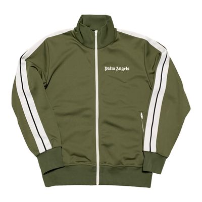 Palm Angels Large Track Jacket Classic Khaki Green Jacket