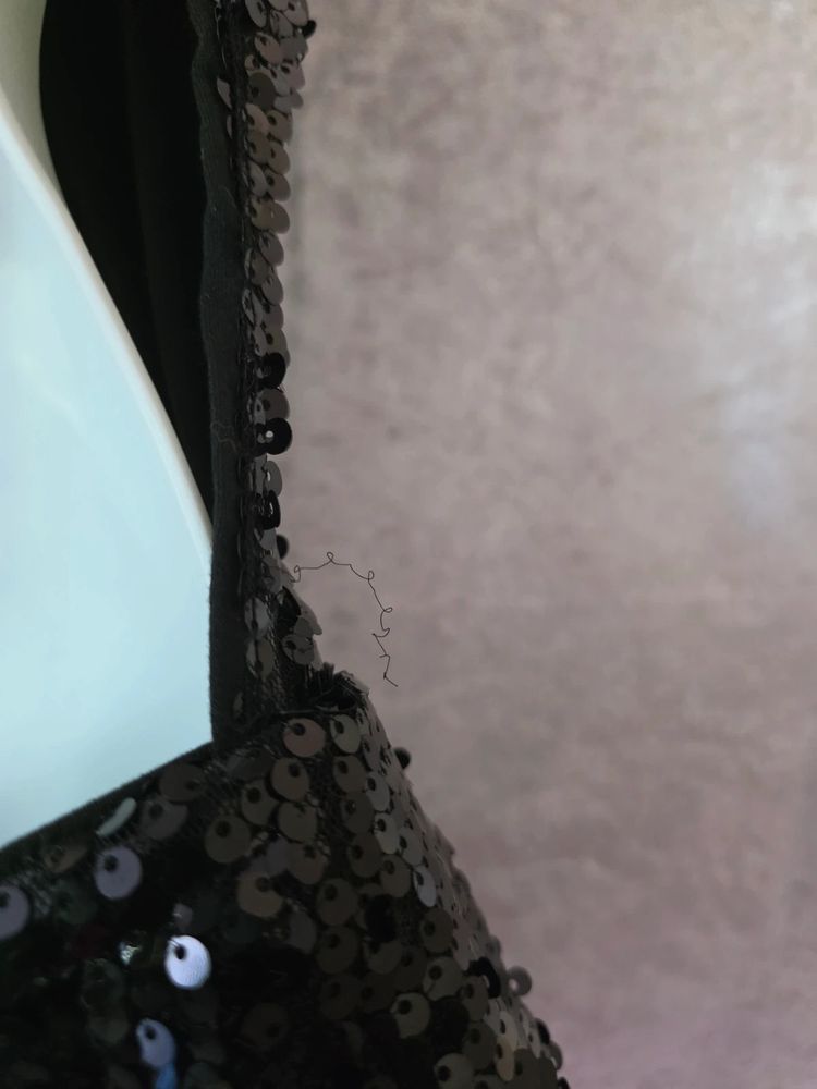 Immagine di Romwe Black Grunge Punk Y2K Clubcore Sparkly Cross Decor Backless Micro Mini Dress Size M/UK10-12 6