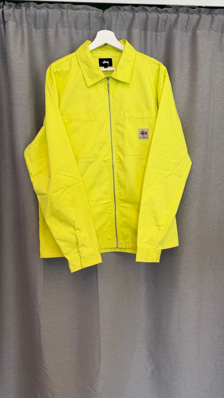 Stussy Yellow Zip-Up Jacket