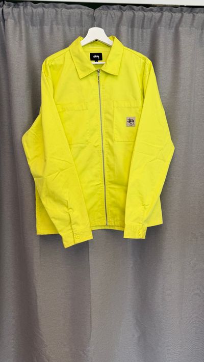 Stussy Yellow Zip-Up Jacket