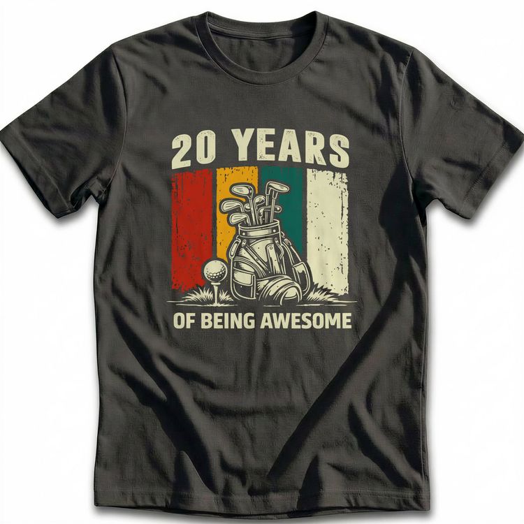 20TH BEING AWESOME GOLF 029 T Shirt image 4