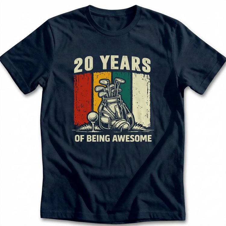 20TH BEING AWESOME GOLF 029 T Shirt image 3