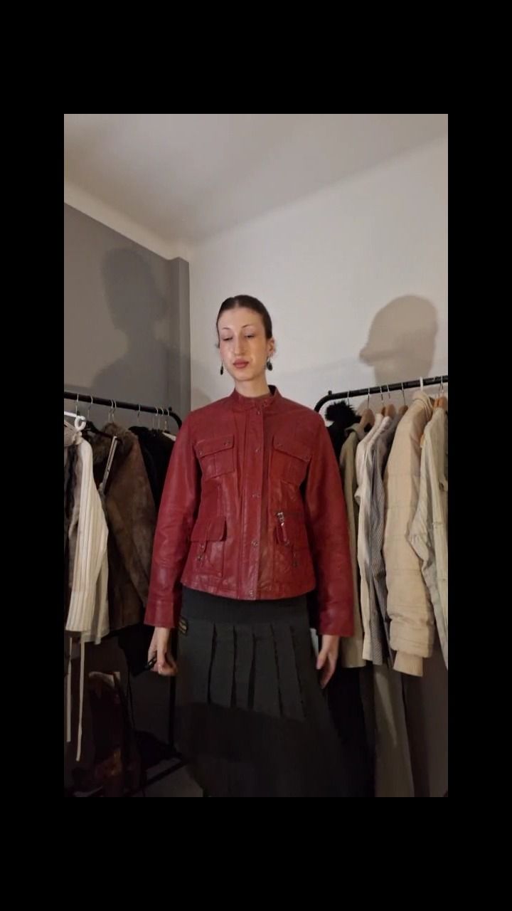 Other Burgundy red real leather product image
