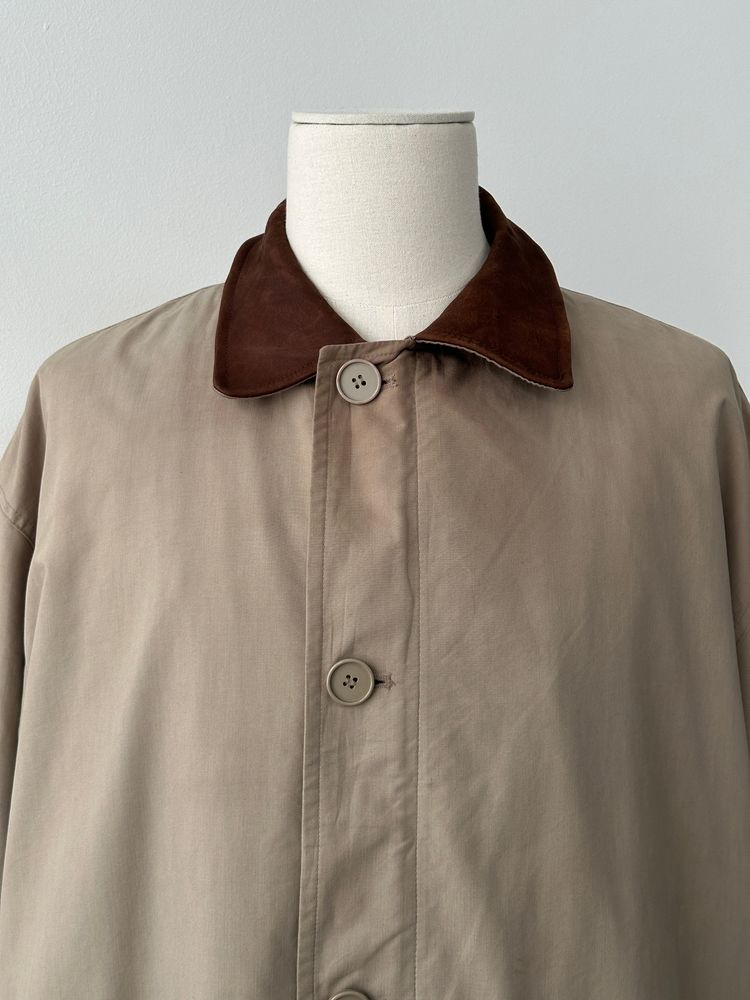 Christian Dior Monsieur 1990s Leather Collar Trench - XXL image 6
