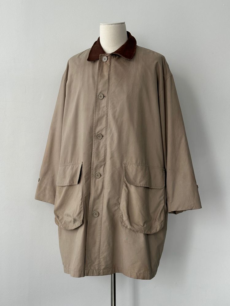 Christian Dior Monsieur 1990s Leather Collar Trench - XXL image 8