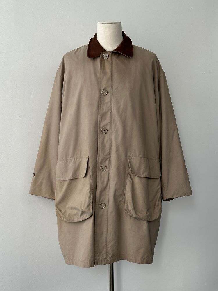 Christian Dior Monsieur 1990s Leather Collar Trench - XXL image 1