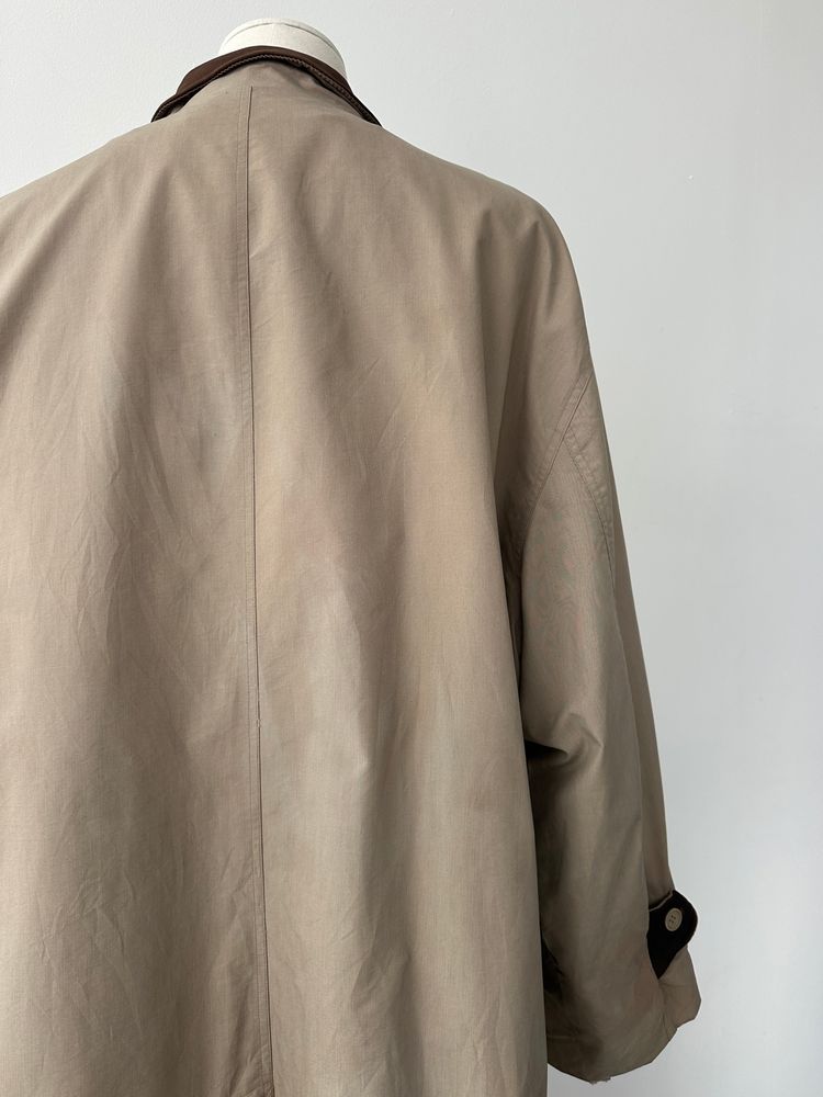 Christian Dior Monsieur 1990s Leather Collar Trench - XXL image 11