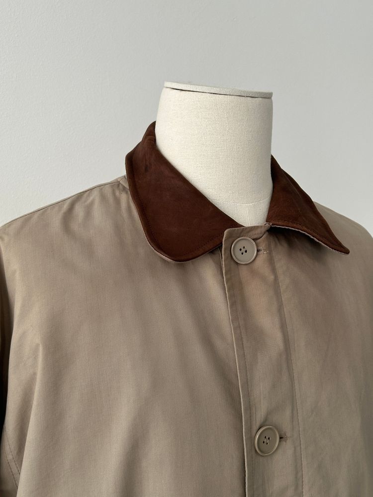 Christian Dior Monsieur 1990s Leather Collar Trench - XXL image 7