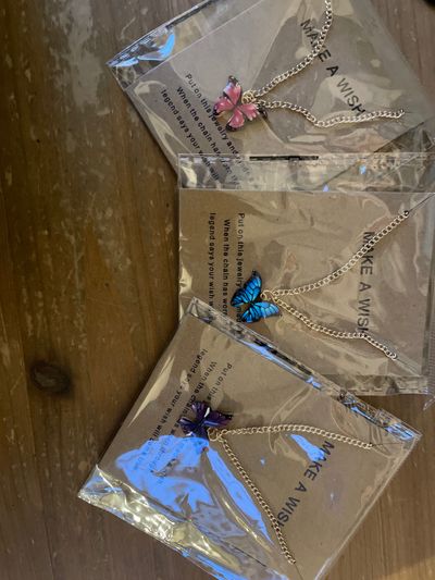 Butterfly Pendant Necklaces