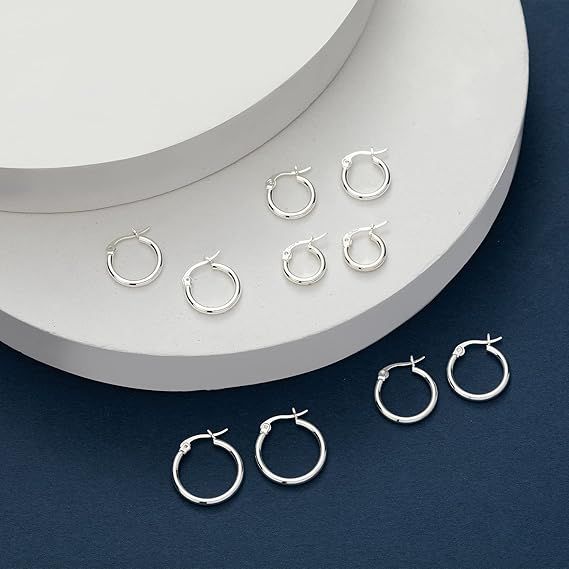 Small Hoop Earrings Set 4