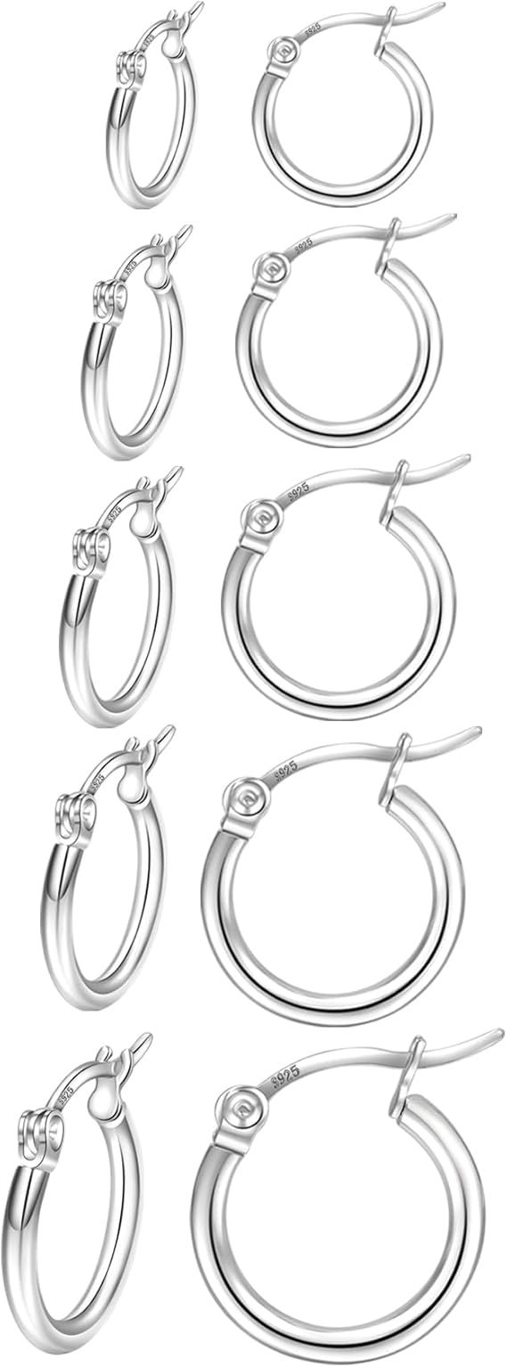 Small Hoop Earrings Set