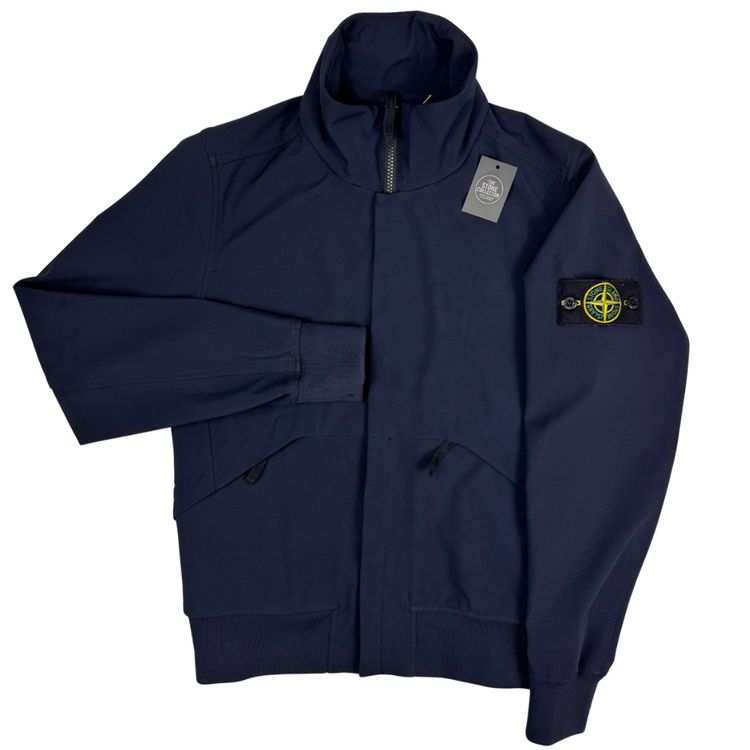 Chaqueta Stone Island Light Soft Shell-R azul marino - talla S imagen 1