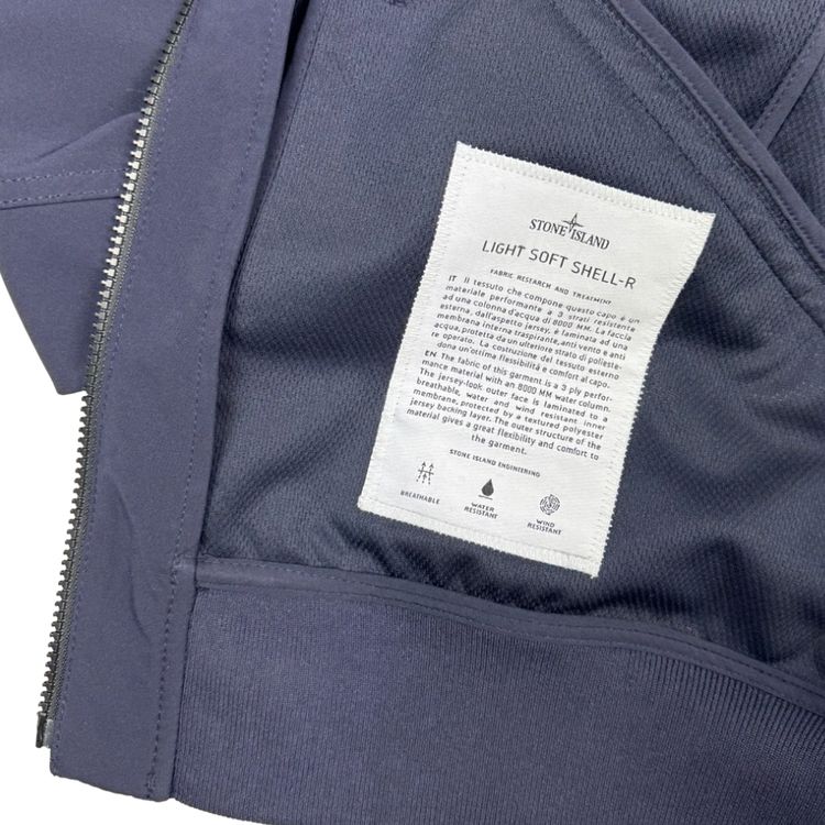 Chaqueta Stone Island Light Soft Shell-R azul marino - talla S imagen 3