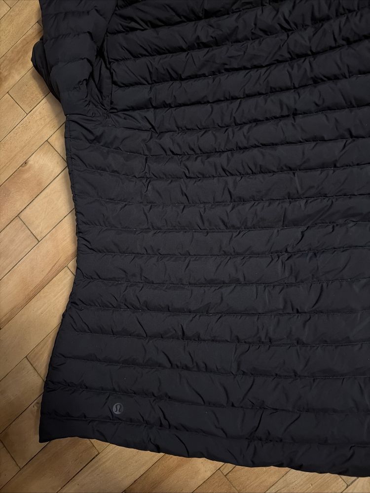 Lululemon Pack It Down Jacket Black Hooded Full Zip Goose Down Uk 12 £175 imagen 6