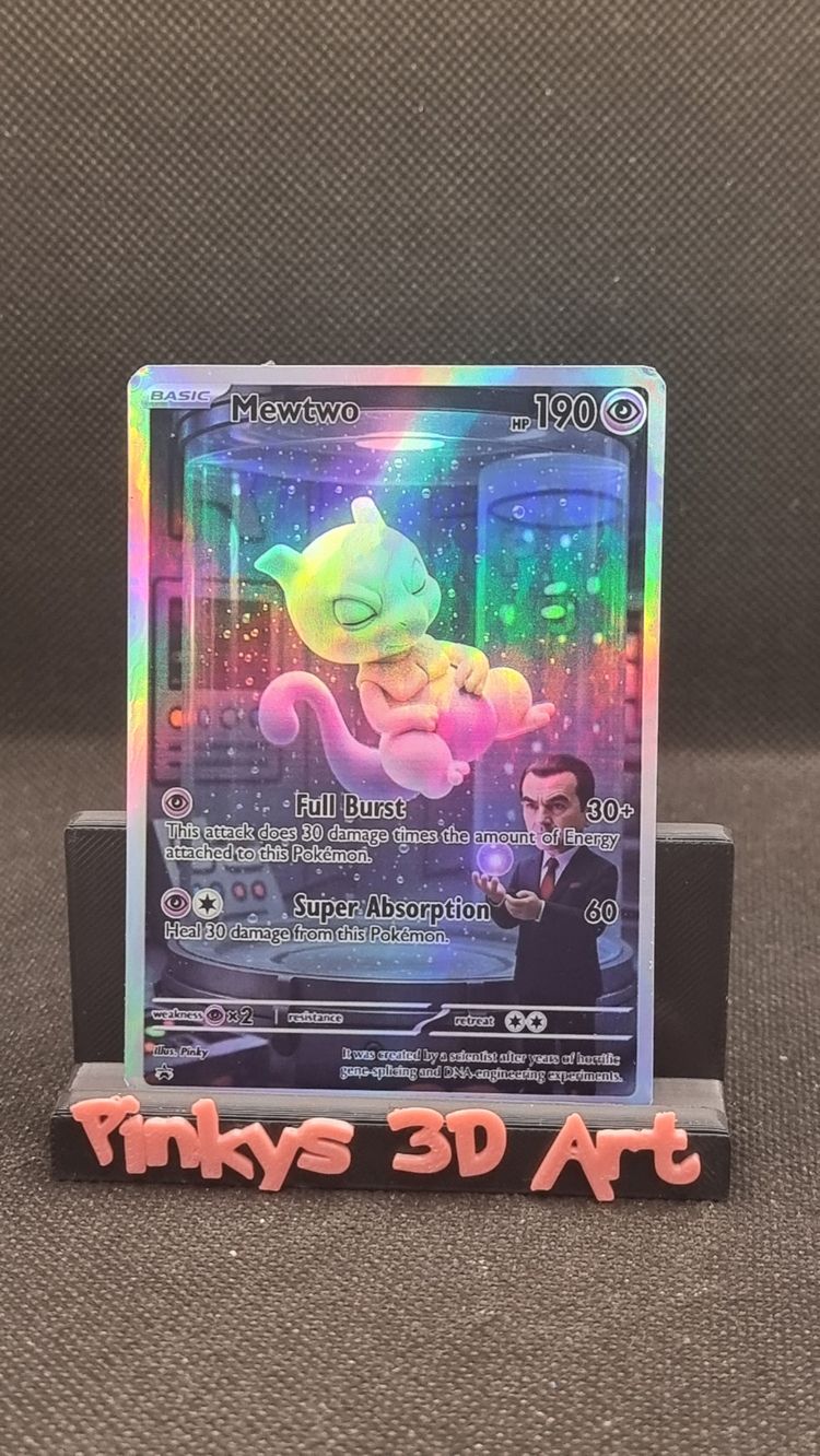 mewtwo Pokemon card    ( Fan Art)  1727