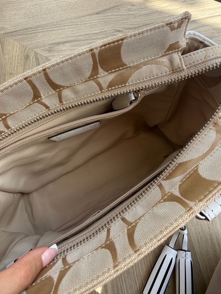 Coach Signature Jacquard Tassel Tote Bag 24204 image 11