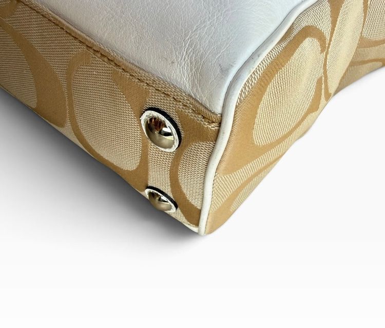 Coach Signature Jacquard Tassel Tote Bag 24204 image 7