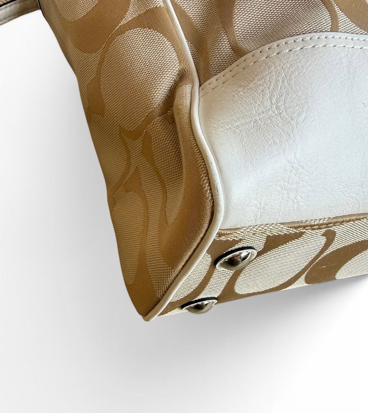 Coach Signature Jacquard Tassel Tote Bag 24204 image 9