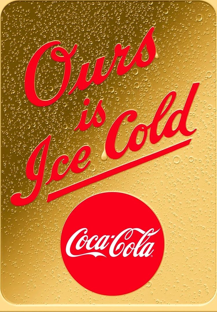1/500 Gold  'Ice Cold' Coca cola bar in case