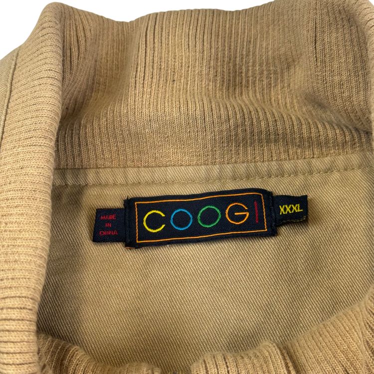 Vintage Coogi Military Style Embroidered Jacket Beige 9