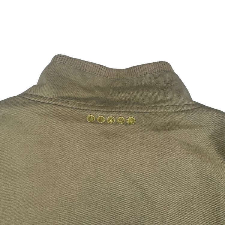 Vintage Coogi Military Style Embroidered Jacket Beige 11