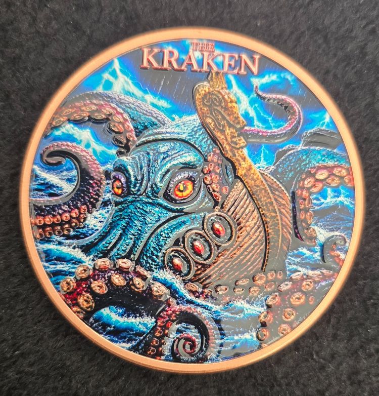 Immagine di 5oz copper Kraken & Nautical Design 1