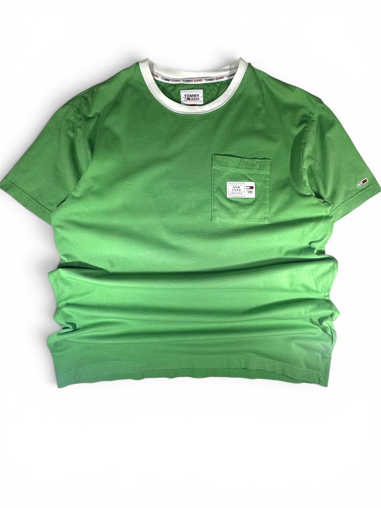 Tommy Jeans Green Single Pocket Tee (L)