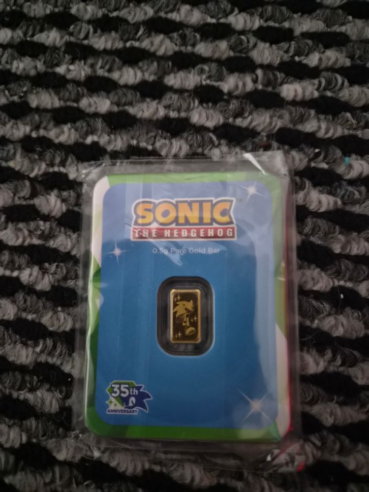 Other Sonic The Hedgehog Collectible Gold Bar product image