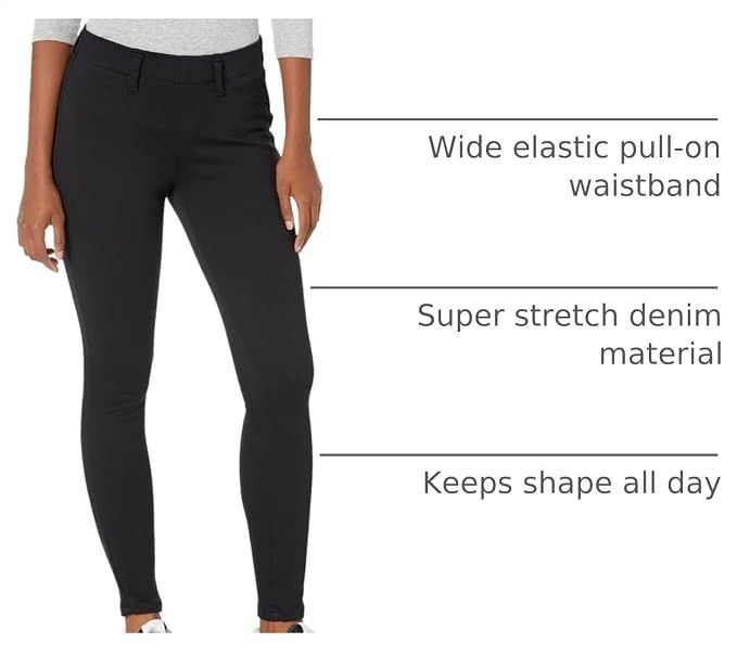 Immagine di Black Pull-On Skinny Jeans 3