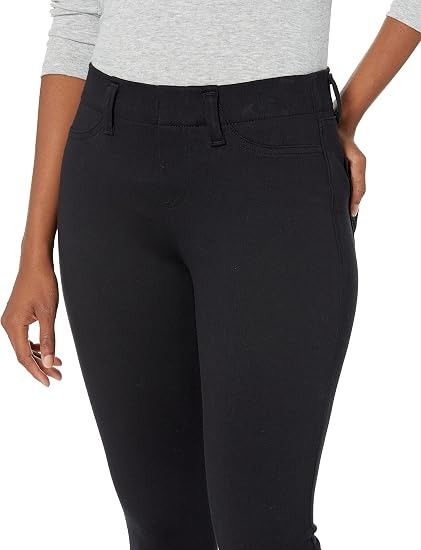 Black Pull-On Skinny Jeans image 1