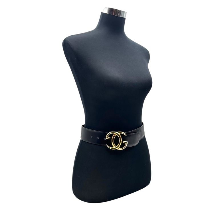 Gucci Vintage Leather Belt Interlocking Buckle image 3
