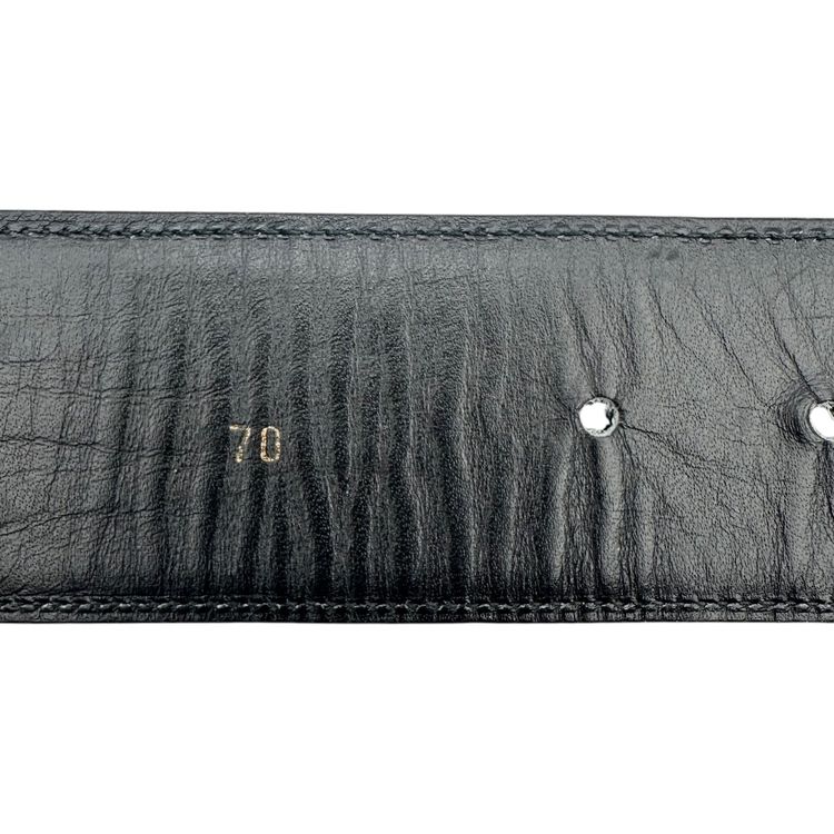 Gucci Vintage Leather Belt Interlocking Buckle image 2
