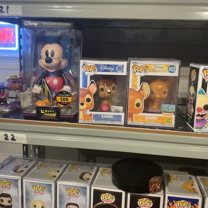 Mickey & Co. Mickey Hikari, 2 Bambi funkos & Minnie Metal Fig product image