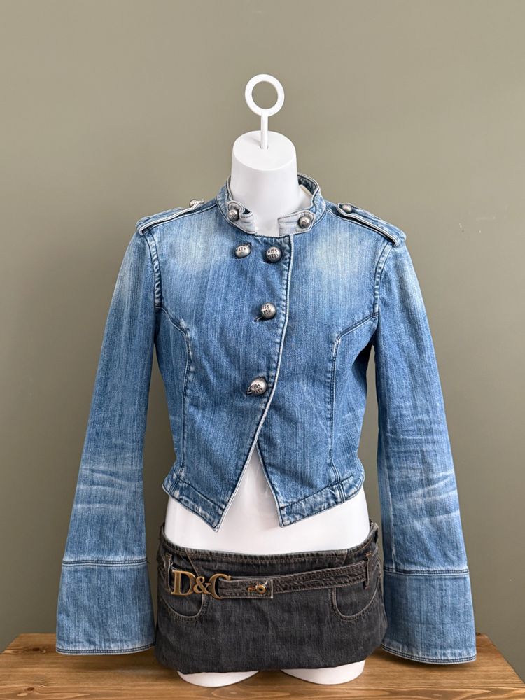 Miss Sixty Denim Military Jacket (L)