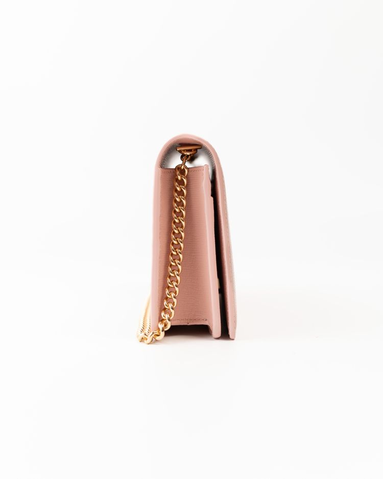 Gucci Borsa Script Wallet on Chain Pelle Rosa — Pre-owned Autentica obraz 2