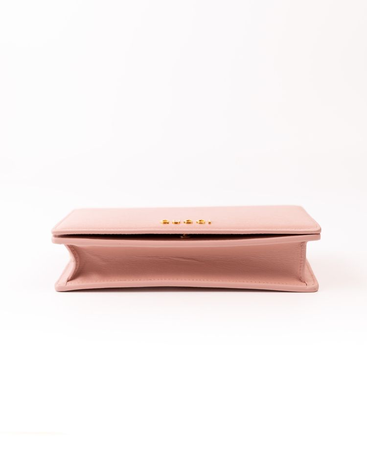 Gucci Borsa Script Wallet on Chain Pelle Rosa — Pre-owned Autentica obraz 6